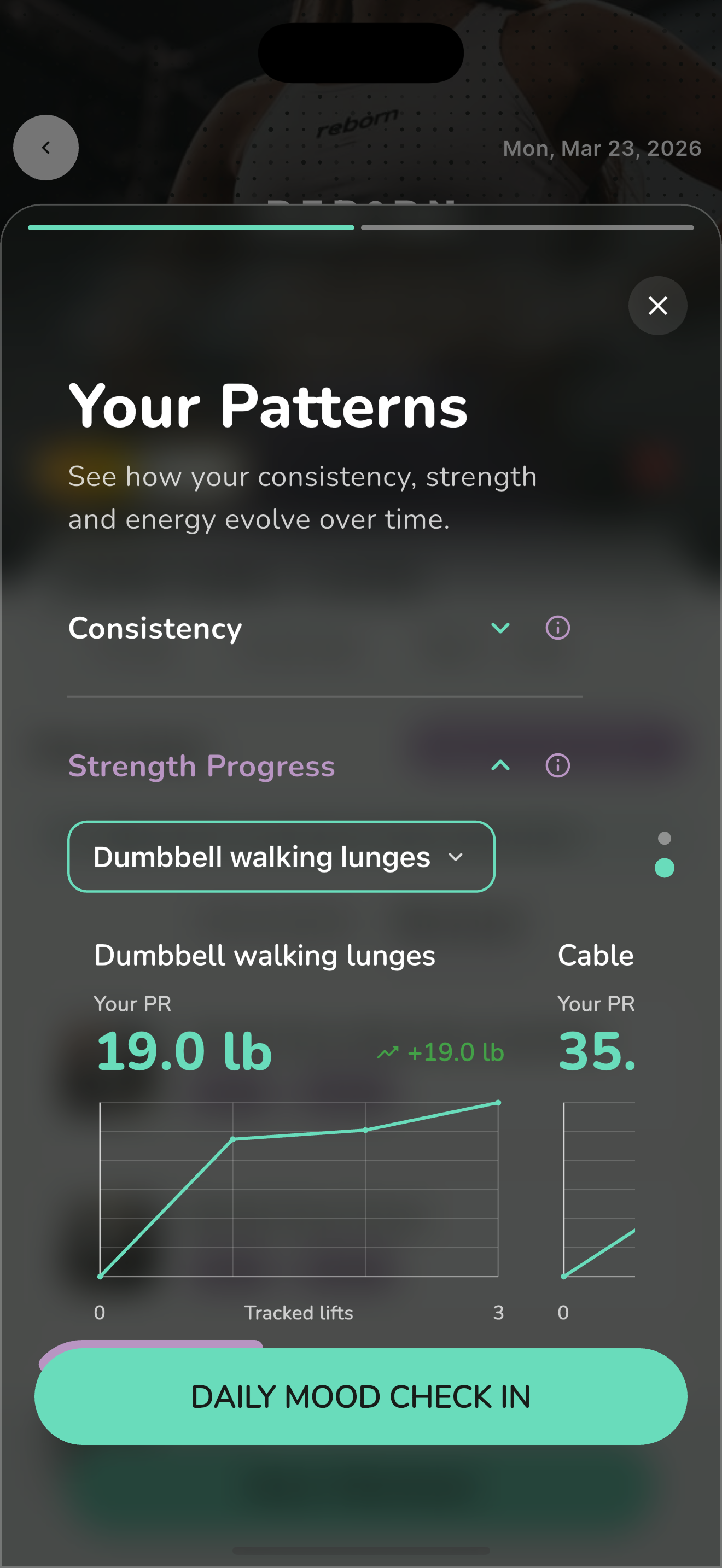Real progress — consistency, strength, and energy in context
